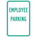 Lyle Diamond Grade Aluminum Employee, Faculty and Staff Parking Sign; 18" H x 12" W