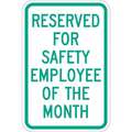 Lyle Engineer Grade Aluminum Employee, Faculty and Staff Parking Sign; 18" H x 12" W