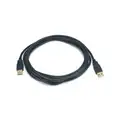 Monoprice USB Cable: 2.0, 6 ft. Cable L, Black, A Male to A Male