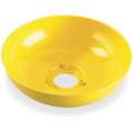 Bradley Plastic Eyewash Bowl, For Use With Nos. 2P267, 2P332, 4R961, 4R963, 4R973, 2VYX4, and 3DUT1