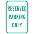 Lyle Parking Sign: 18 in x 12 in Nominal Sign Size, Aluminum, 0.063 in, ADA Compliant, Engineer