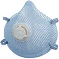 Moldex Disposable Respirator: Dual, Non-Adj, Molded Nose Bridge, Comfort, Blue, M Mask Size, MOLDEX, 10 PK