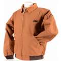 Condor Work Jacket, Quilt Lined Cotton Duck, Brown, Zipper Closure Type, XL, Men's