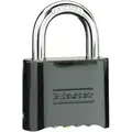 Master Lock Combination Padlock, Resettable Bottom-Dial Location, 1" Shackle Height