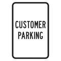 Lyle Engineer Grade Aluminum Customer Parking Sign; 18" H x 12" W