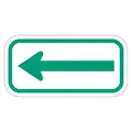 Lyle Traffic Sign: 6 in x 12 in Nominal Sign Size, Aluminum, 0.063 in, Engineer, White