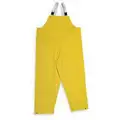 Condor Flame Resistant Rain Bib Overall, PPE Category: 0, High Visibility: No, PVC, S, Yellow