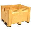 Decade Products Bulk Container, Yellow, 31" H x 48" L x 40" W, 1EA