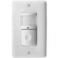 Wall Switch Box Hard Wired Motion Sensor, 1, 200 sq ft. Passive Infrared, White