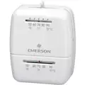 Emerson Low Voltage Thermostat: Electric Forced Air Furnaces/Gas Forced Air Furnaces/Millivolt, RH/W