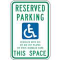 Lyle High Intensity Prismatic Aluminum Handicapped Parking Parking Sign; 18" H x 12" W