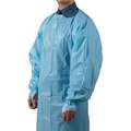 Lightweight Disposable Gown, Universal, Polyethylene, Blue, 48" Length, PK 15