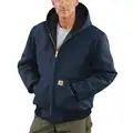 Carhartt Active Jacket: Jacket, Men's, Jacket Garment, XL, Navy, Regular, Cotton, 12 oz Fabric Wt
