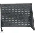 Louvered Bench Rack with 0 Bins, 27"W x 1/4"D x 21"H, Number of Sides: 1, 150 lb. Load Capacity