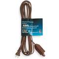 Extension Cord,15 Ft.,Brown,
