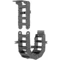 Cable and Hose Carrier: Open, 1 Channels, 1" Cavity Ht, 1.5" Cavity Wd, 48" Lg, Pivoting