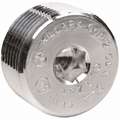 Hubbell Killark Blank Plugs - Haz Loc: Aluminum, Plain, 1/2 in Trade Size, NPT, Male to Male, Hub/Taped Hole
