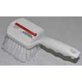 8" L Polypropylene Short Handle Scrub Brush, White