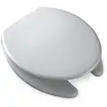 Commercial Heavy Duty Plastic Toilet Seat, Elongated, With Cover, 17-11/16" Bolt to Seat Front