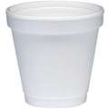 Dart Disposable Hot Cup: Foam, Uncoated/Unlined, 4 oz Capacity, Patternless, White, 1,000 PK