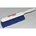 Bench Brush: Polyester Bristles, Plastic Handle, 8 in Brush Lg, 5 in Handle Lg, Blue, Soft