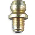 Straight Head Angle, Zinc-Plated Steel, Drive (Push-In) Grease Fitting, 3/16"