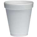 Dart Disposable Hot Cup: Foam, Uncoated/Unlined, 6 oz Capacity, Patternless, White, 1,000 PK