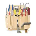 Clc Tool Pouch: 8 Pockets, Tool Belts, Belt Slot, For 2 3/4 in Max Belt Wd, Open Top, Leather
