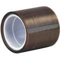 3M Film Tape: PTFE Slick Surface Film Tape, Gray, 2 in x 5 yd, 3.7 mil Tape Thick, Silicone, 3M 5490
