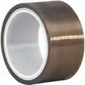 3M Film Tape: PTFE Slick Surface Film Tape, Gray, 1/2 in x 5 yd, 6.7 mil Tape Thick, Silicone, 3M 5491