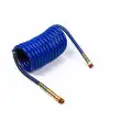 Grote Coiled Nylon Air Brake Assembly, 15 ft. L with 12" Lead, Blue