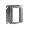 Raco Plaster Ring, Mounting Accessories, Galvanized Zinc, Silver, For Use With Close 4"Outlet Box