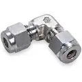 316 Stainless Steel Compression Union Elbow, 3/8" Tube Size