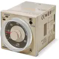 Omron Multi-Function Time Delay Relay, 120 to 240VAC Coil Volts, 5A Contact Amp Rating (Resistive), Contac
