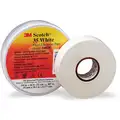 Scotch Vinyl Electrical Tape, Rubber Tape Adhesive, 7.00 mil Thick, 3/4" X 66 ft., White, 1 EA