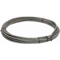 Ridgid Drain Cleaning Cable: 3/8 in Dia., 75 ft Lg., Integral Wound, Coupling, C-32IW