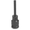 Proto 3-1/4" Heat Treated Alloy Steel Impact Bit with 1/2" Drive Size and Black Oxide Finish