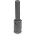 Proto Impact Socket Bit, SAE, Drive Size 3/8", Overall Length 2-23/32", Tip Size 3/8", Hex