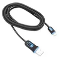 Mobilespec USB Cable: 2.0, 6 ft. Cable L, Black, A Male to B Micro Male
