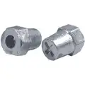 Quick Cable Stud Post Conversion Kit: Lead, Steel Insert, Battery Post Conversion, 13/16 in Wd