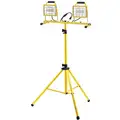Temporary Job Site Light, Tripod, Corded (AC), Lumens 13,000, Number of Lamp Heads 2