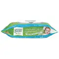 Seventh Generation Baby Wipes: Unscented, 6 13/16 in x 7 in Sheet Size, 12 PK