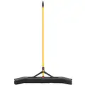 Rubbermaid 58" Medium-Duty Synthetic Push Broom with Synthetic, Black Bristles