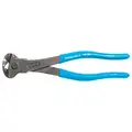 Channellock End Cutting Nippers, 8-1/4"Overall Length, 1/2" Jaw Length, 1-3/4" Jaw Width