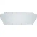 Sellstrom Faceshield Window: Clear, Uncoated, Polycarbonate, 6 1/2 in Visor H, 19 1/2 in Visor Wd