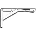 Adjustable Folding Bracket, 304 Stainless Steel, 330 Load Capacity (Lb.), 12-1/32" Length (In.)