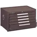 Kennedy Heavy Duty Top Chest with 5 Drawers; 18" D x 16-1/2" H x 27" W, Brown