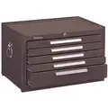 Kennedy Heavy Duty Top Chest with 5 Drawers; 20" D x 16-1/2" H x 29" W, Brown