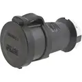 Hubbell Wiring Device-Kellems 20 Amp Industrial Grade Watertight Locking Connector, L7-20R NEMA Configuration, Black/White