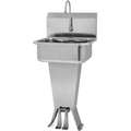 Hand Sink: Sani-Lav, 2 gpm Flow Rate, 41 1/2 in Overall Ht, 17 in x 14 in Bowl Size, 7 in Bowl Dp